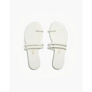 Tkees Leah Sandals Leather Cream Size 9